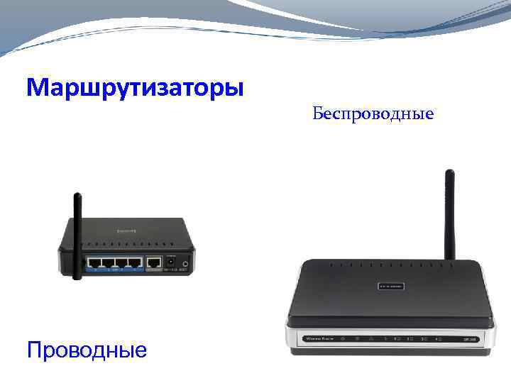 Маршрутизаторы Проводные Беспроводные 