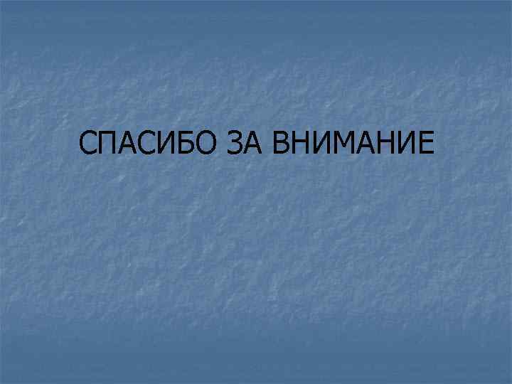 СПАСИБО ЗА ВНИМАНИЕ 