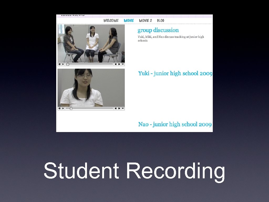 Student Recording 