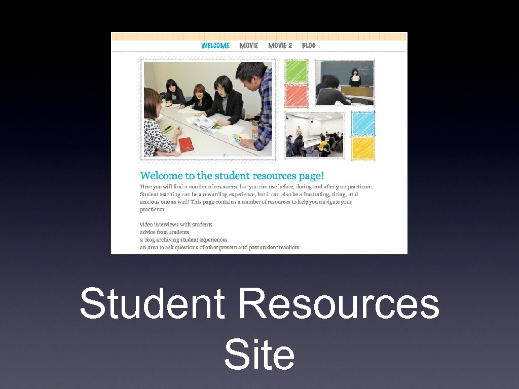 Student Resources Site 