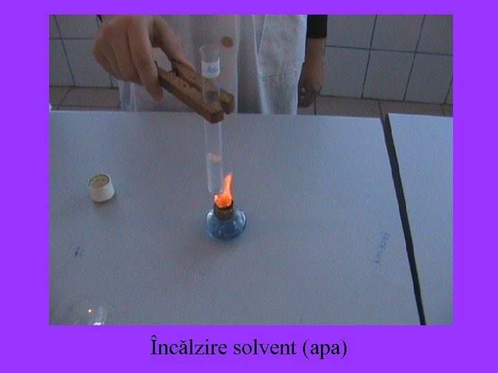 Încălzire solvent (apa) 