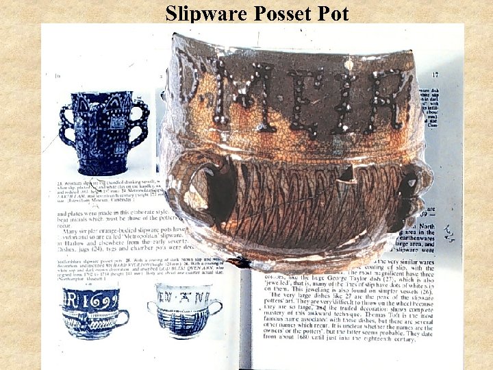 Slipware Posset Pot 