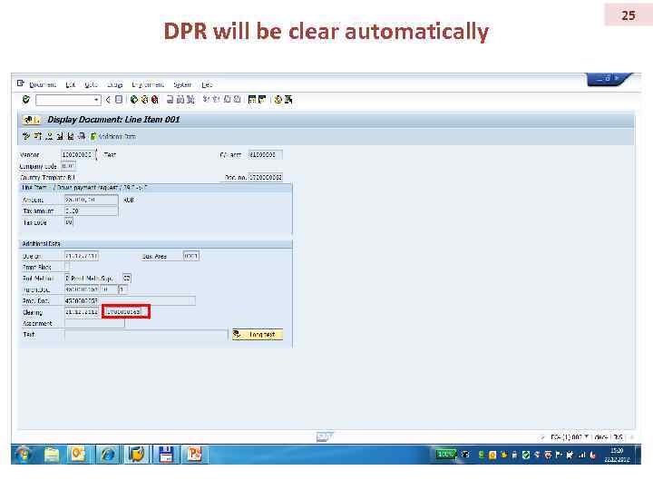 DPR will be clear automatically 25 