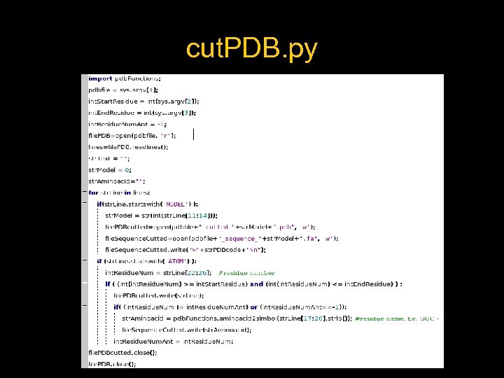 cut. PDB. py 