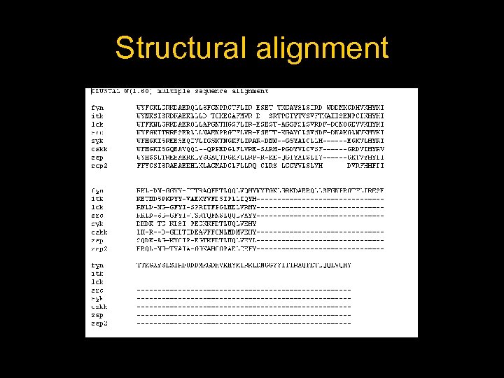 Structural alignment 