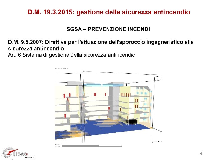 D. M. 19. 3. 2015: gestione della sicurezza antincendio SGSA – PREVENZIONE INCENDI D.