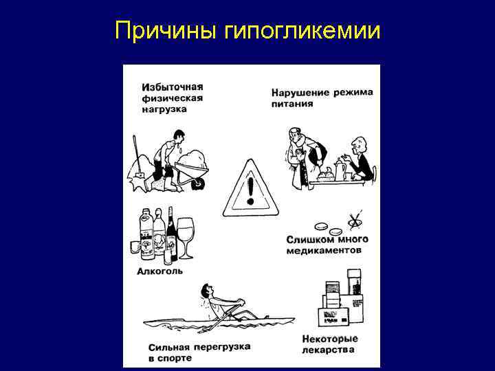 Причины гипогликемии 