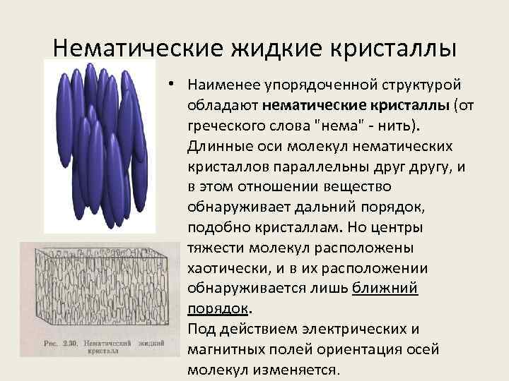 Проект жидкие кристаллы 10 класс