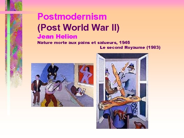 Postmodernism (Post World War II) Jean Helion Nature morte aux pains et salueurs, 1946