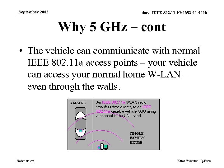September 2003 doc. : IEEE 802. 11 -03/0682 -00 -000 k Why 5 GHz