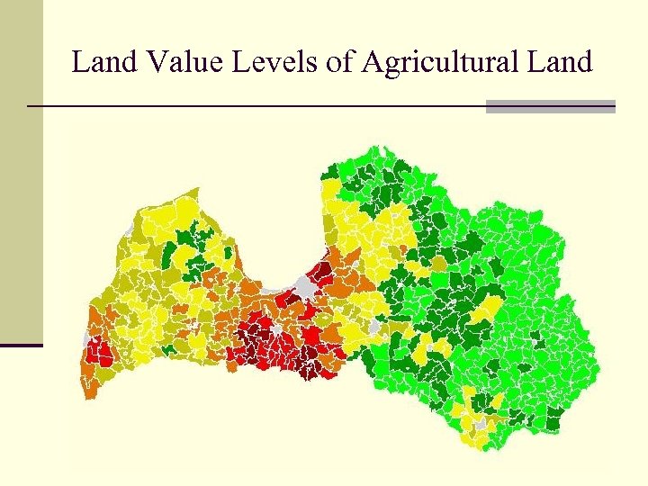 Land Value Levels of Agricultural Land 