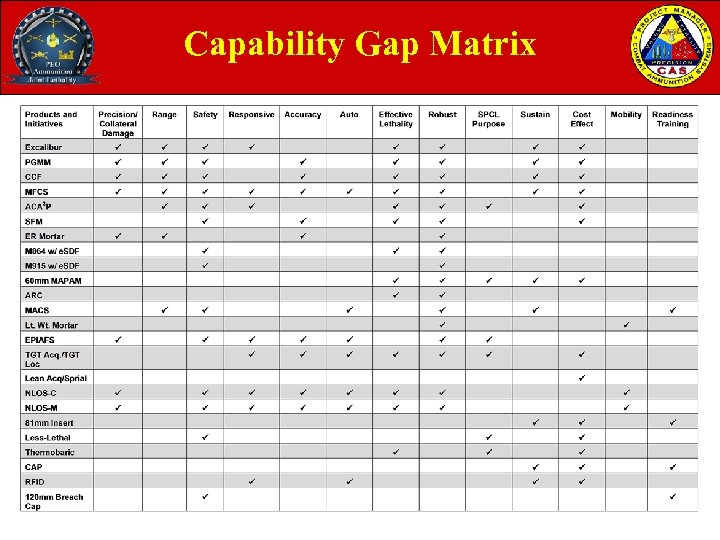 Capability Gap Matrix 