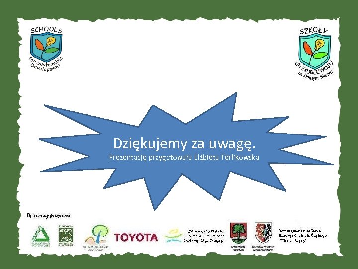 Dziękujemy za uwagę. Prezentację przygotowała Elżbieta Terlikowska 