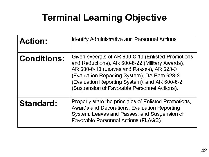 Recommend Administrative and Personnel Actions Basic Officer Leader