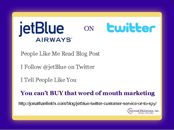 ON People Like Me Read Blog Post I Follow @jet. Blue on Twitter I