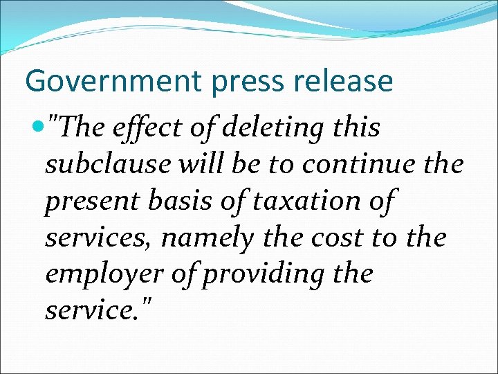 Government press release 