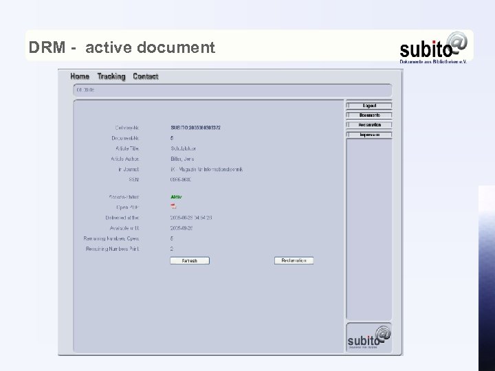 DRM - active document 