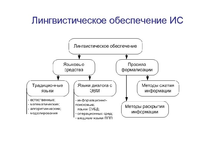 Лингвистическое обеспечение ИС 