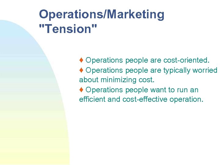 Operations/Marketing 