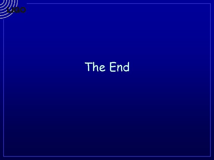 The End 
