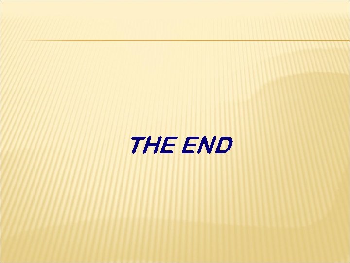 THE END 