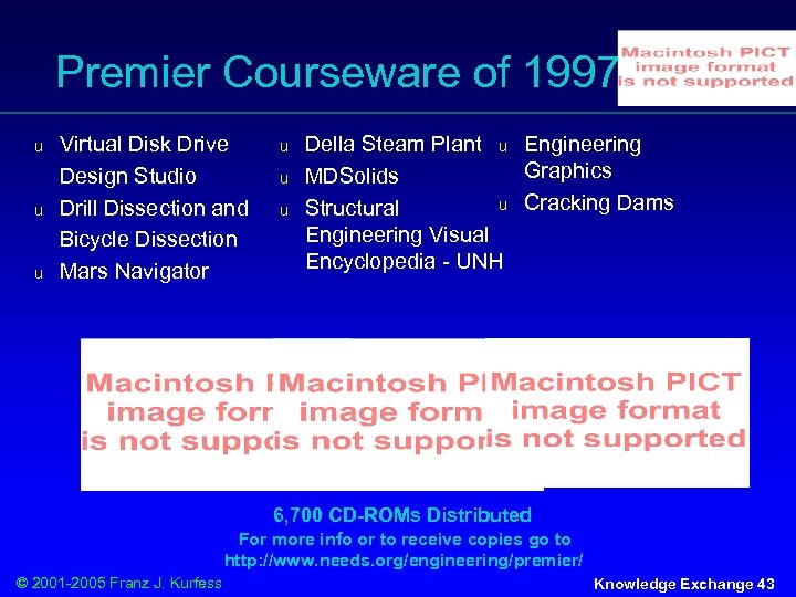 Premier Courseware of 1997 -1999 u u u Virtual Disk Drive Design Studio Drill