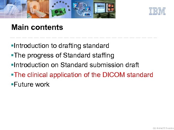 Main contents §Introduction to drafting standard §The progress of Standard staffing §Introduction on Standard