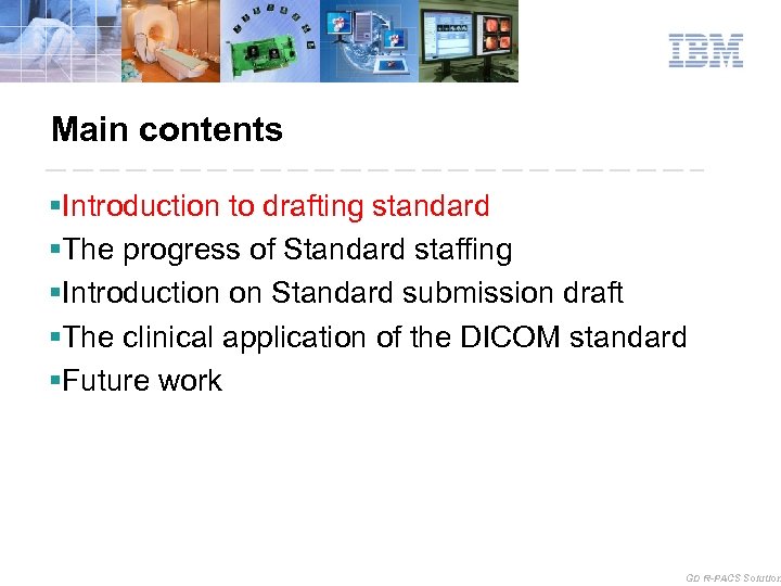 Main contents §Introduction to drafting standard §The progress of Standard staffing §Introduction on Standard