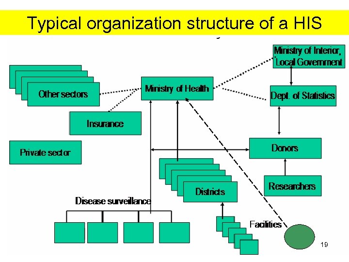 Typical organization structure of a HIS 19 