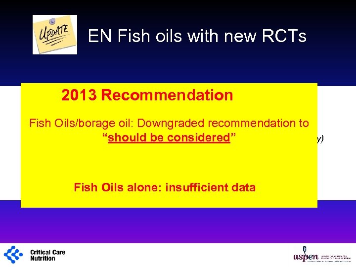 EN Fish oils with new RCTs 2013 Recommendation Canadian CPGs Internal Committee Fish Oils/borage
