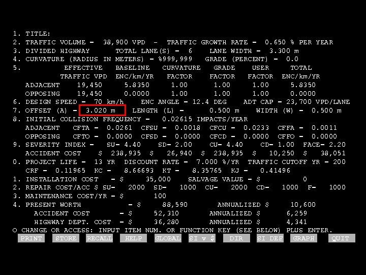 1. 2. 3. 4. 5. TITLE: TRAFFIC VOLUME = 38, 900 VPD - TRAFFIC