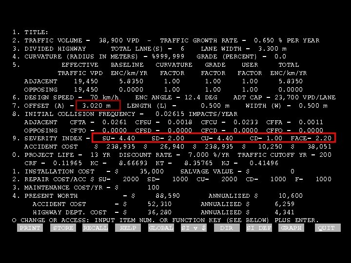 1. 2. 3. 4. 5. TITLE: TRAFFIC VOLUME = 38, 900 VPD - TRAFFIC