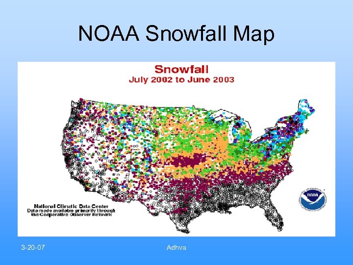 NOAA Snowfall Map 3 -20 -07 Adhva 