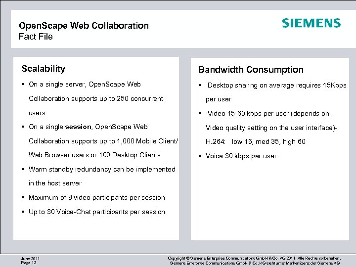 Open. Scape Web Collaboration Fact File Scalability Bandwidth Consumption On a single server, Open.