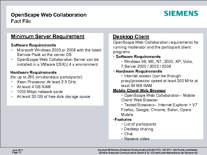 Open. Scape Web Collaboration Fact File Minimum Server Requirement Desktop Client Software Requirements Microsoft