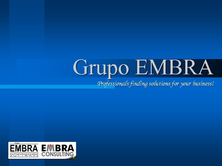 Grupo EMBRA Professionals finding solutions for your business! 