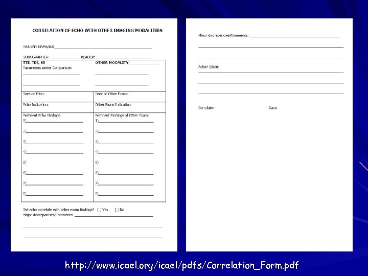 http: //www. icael. org/icael/pdfs/Correlation_Form. pdf 