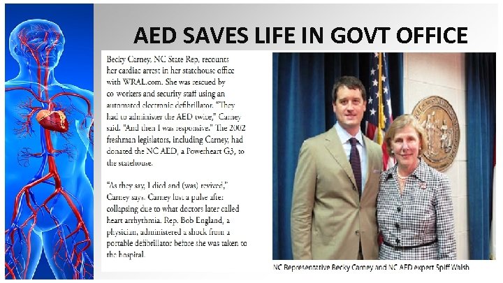 AED SAVES LIFE IN GOVT OFFICE 