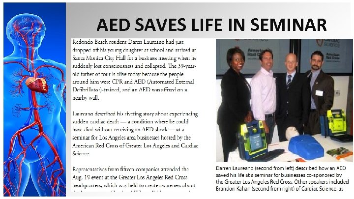 AED SAVES LIFE IN SEMINAR 