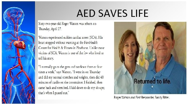 AED SAVES LIFE 
