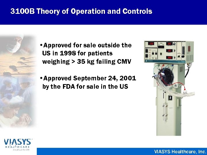 3100 B Theory of Operation and Controls • Approved for sale outside the US