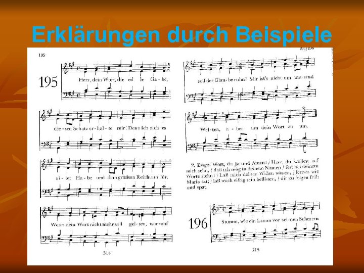 Erklärungen durch Beispiele 