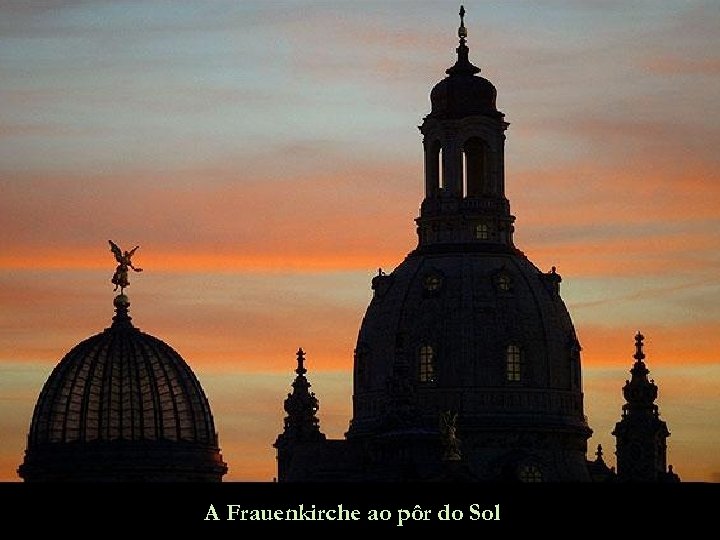 A Frauenkirche ao pôr do Sol 