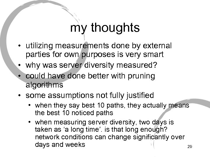my thoughts • utilizing measurements done by external parties for own purposes is very
