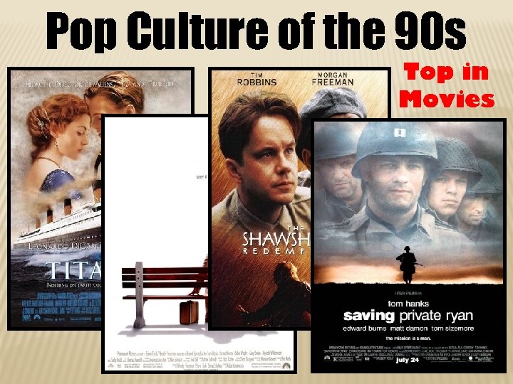 Pop Culture of the 90 s Top in Movies 