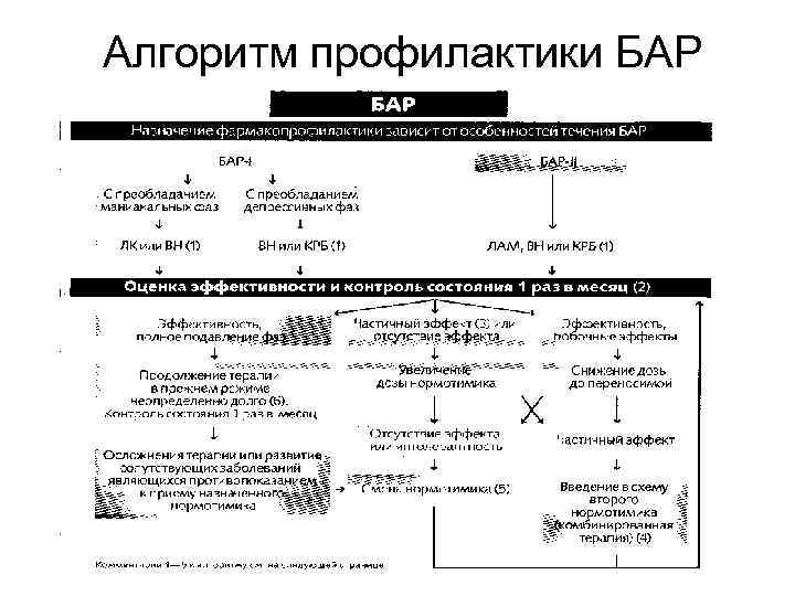 Алгоритм профилактики БАР 