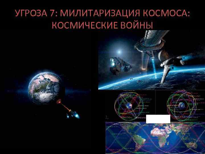 УГРОЗА 7: МИЛИТАРИЗАЦИЯ КОСМОСА: КОСМИЧЕСКИЕ ВОЙНЫ 