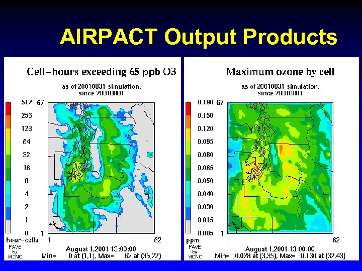 AIRPACT Output Products 