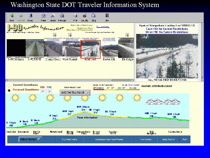 Washington State DOT Traveler Information System 
