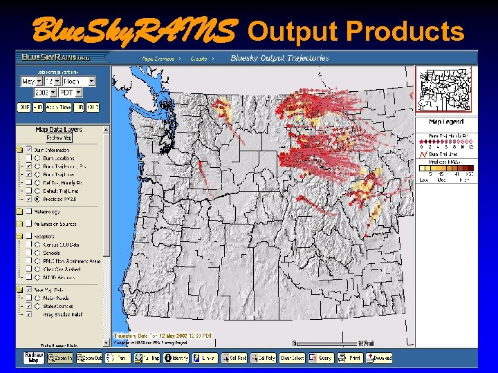 Blue. Sky. RAINS Output Products 